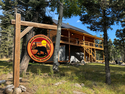 Bear Necessities Lodge Sign